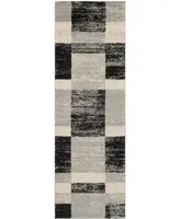 Safavieh Retro RET2692 Black and Light Grey 2'3" x 11' Runner Area Rug