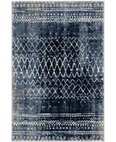 Safavieh Tunisia TUN298 Light Blue and Cream 6'7" x 9'2" Area Rug