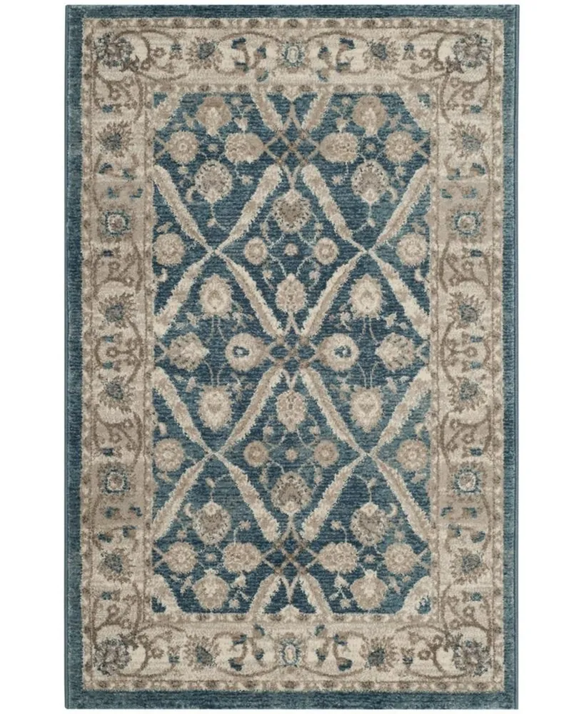 Safavieh Sofia SOF378 Blue and Beige 3' x 5' Area Rug