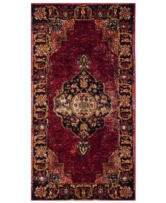 Safavieh Vintage Hamadan VTH219 Red and Multi 2'2" x 4' Area Rug