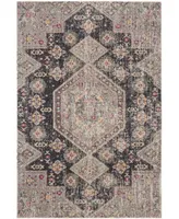 Safavieh Montage MTG365 Black and Multi 2'3" x 8' Runner Outdoor Area Rug