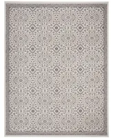 Safavieh Montage MTG283 Ivory and Grey 2'3" x 8' Runner Outdoor Area Rug