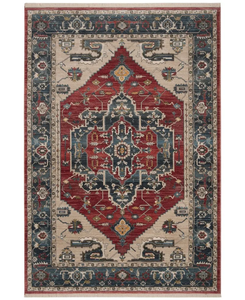 Safavieh Vintage Persian VTP477 Red and Blue 5' x 7'6" Area Rug