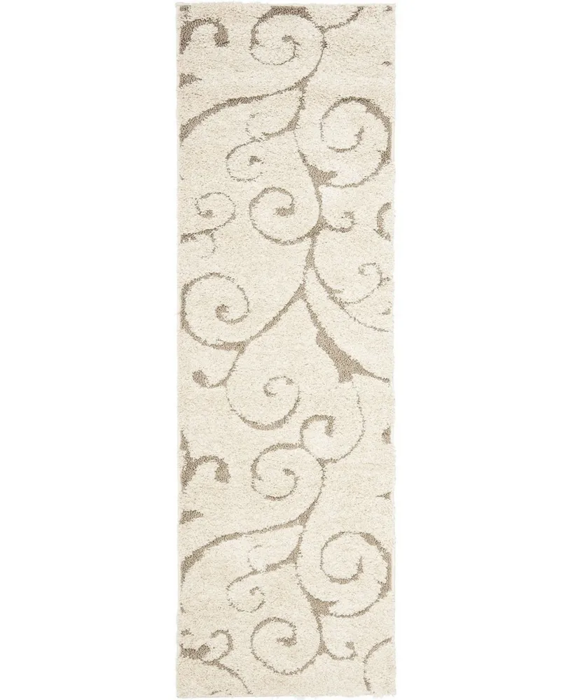 Safavieh Florida Shag SG455 2'3" x 7' Runner Area Rug