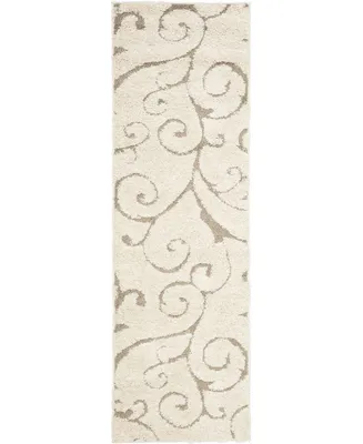 Safavieh Florida Shag SG455 2'3" x 7' Runner Area Rug