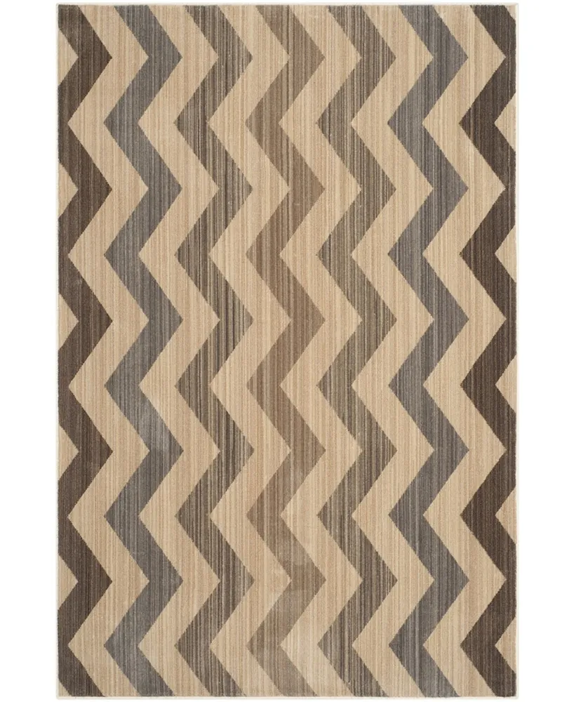 Safavieh Infinity INF591 Yellow and Brown 5'1" x 7'6" Area Rug