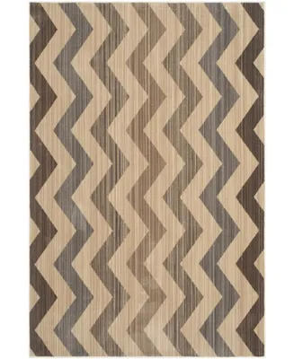 Safavieh Infinity INF591 Yellow and Brown 5'1" x 7'6" Area Rug