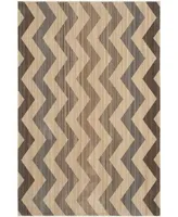 Safavieh Infinity INF591 Yellow and Brown 5'1" x 7'6" Area Rug