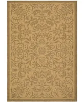 Safavieh Courtyard CY6634 Natural and Gold 6'7" x 9'6" Outdoor Area Rug