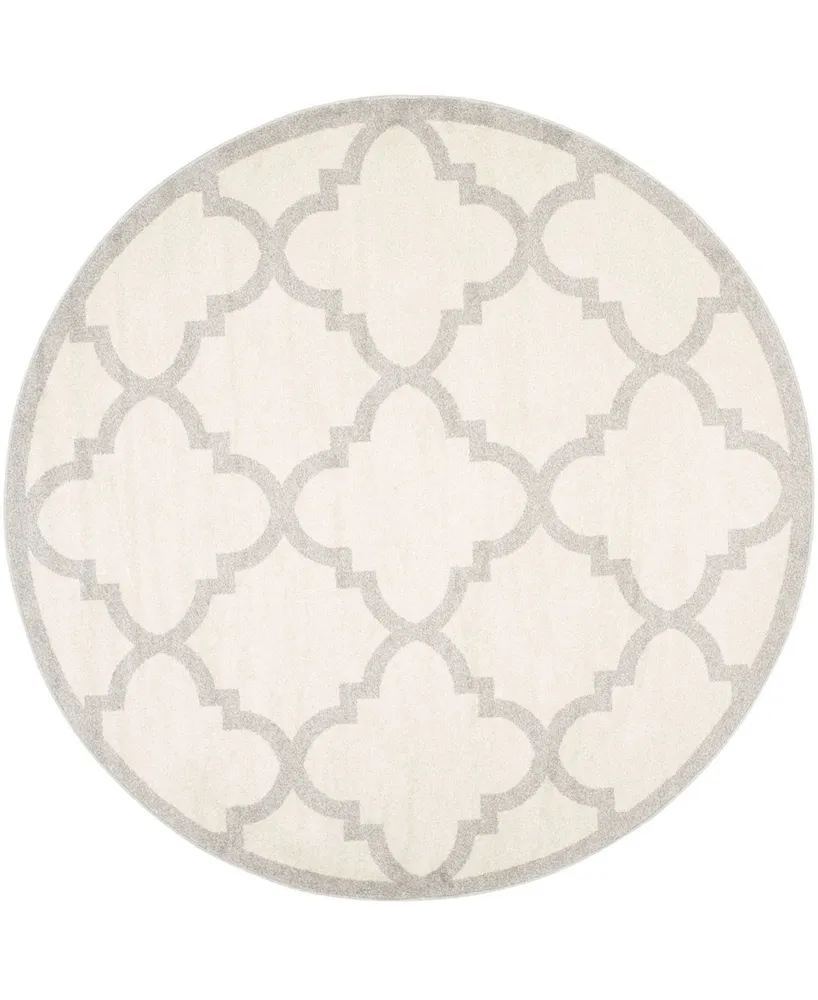 Safavieh Amherst AMT423 Light Gray and Beige 7' x 7' Round Area Rug