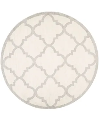 Safavieh Amherst AMT423 Light Gray and Beige 7' x 7' Round Area Rug