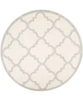 Safavieh Amherst AMT423 Light Gray and Beige 7' x 7' Round Area Rug