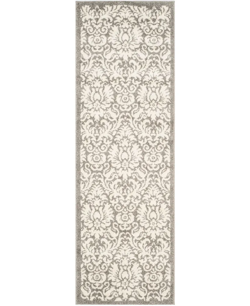 Safavieh Amherst AMT427 Dark Grey and Beige 2'3" x 7' Runner Area Rug