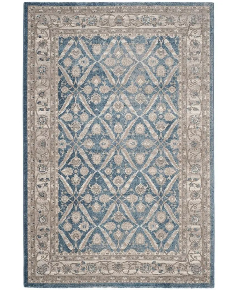 Safavieh Sofia SOF378 Blue and Beige 5'1" x 7'7" Area Rug