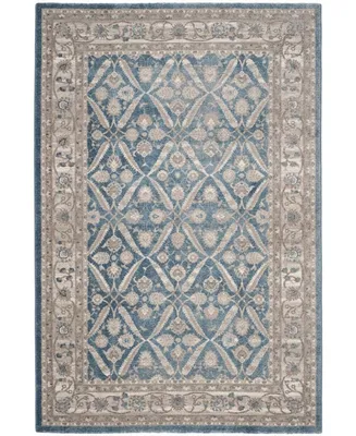 Safavieh Sofia SOF378 Blue and Beige 5'1" x 7'7" Area Rug