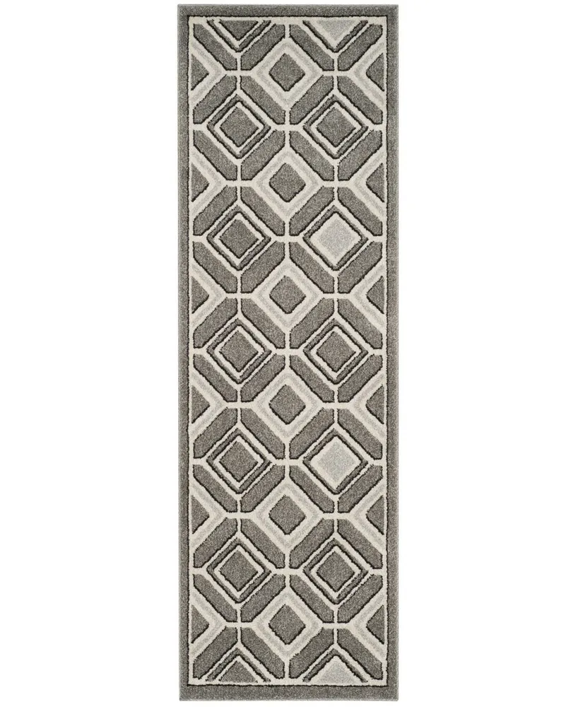 Safavieh Amherst AMT433 Grey and Light Grey 2'3" x 7' Runner Area Rug