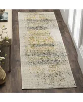 Safavieh Evoke EVK232 Ivory and Blue 2'2" x 7' Runner Area Rug