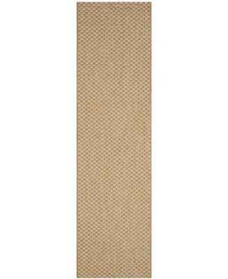 Safavieh Courtyard CY8653 Natural and Cream 2'3" x 8' Sisal Weave Runner Outdoor Area Rug