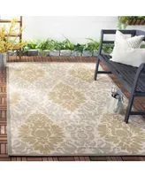 Safavieh Courtyard CY7133 Beige and Dark Beige 5'3" x 7'7" Outdoor Area Rug