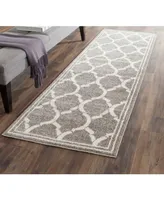 Safavieh Amherst AMT415 Dark Grey and Beige 2'3" x 7' Runner Area Rug