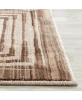 Safavieh Infinity INF569 Brown and Beige 5'1" x 7'6" Area Rug