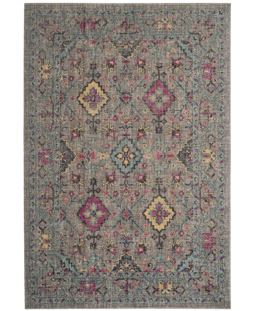 Safavieh Artisan ATN513 Light Gray and Light Blue 5'1" x 7'6" Area Rug