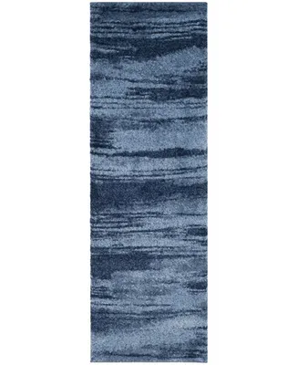 Safavieh Retro RET2693 Light Blue and Blue 2'3" x 7' Runner Area Rug