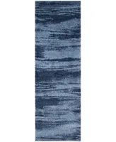 Safavieh Retro RET2693 Light Blue and Blue 2'3" x 7' Runner Area Rug