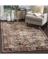 Safavieh Bijar BIJ648 Brown and Rust 5'3" x 7'6" Area Rug