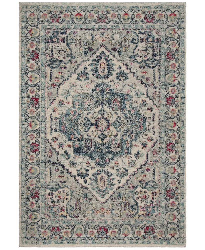 Safavieh Madison MAD930 Navy and Fuchsia 5'3" x 7'6" Area Rug