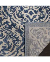 Safavieh Brentwood BNT810 Navy and Creme 5'3" x 7'6" Area Rug