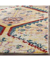 Safavieh Watercolor WTC698 Light Yellow and Blue 5'3" x 7'6" Area Rug