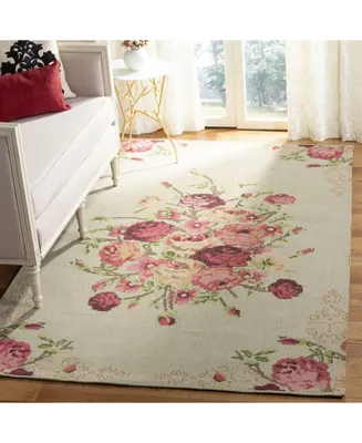 Safavieh Classic Vintage CLV115 Beige and Red 5' x 8' Area Rug