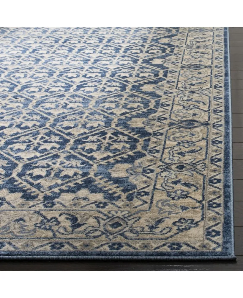 Safavieh Brentwood BNT869 Navy and Light Gray 5'3" x 7'6" Area Rug