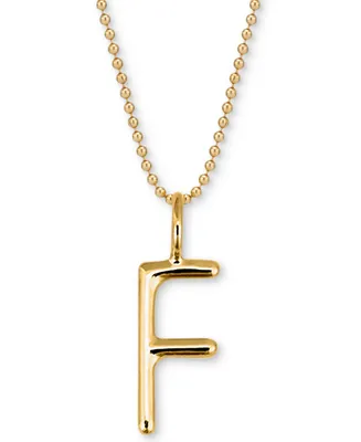 Andi Initial Pendant Necklace in 14k Gold-Plate Over Sterling Silver, 18"