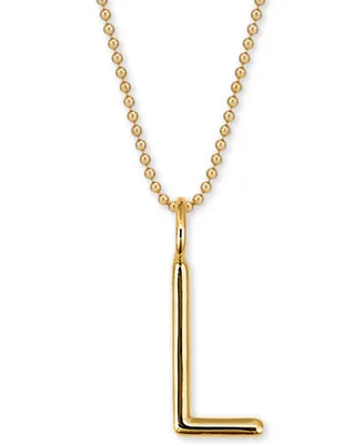 Andi Initial Pendant Necklace in 14k Gold-Plate Over Sterling Silver, 18"