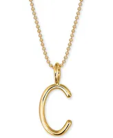 Andi Initial Pendant Necklace in 14k Gold-Plate Over Sterling Silver, 18"