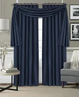 Elrene Leila Matelasse Blackout Curtain Panel Window Valance Collection