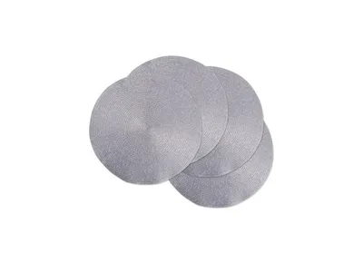 Metallic Round Woven Placemat, Set of 4