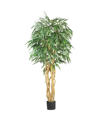 Nearly Natural 6' Weeping Ficus Faux Silk Tree