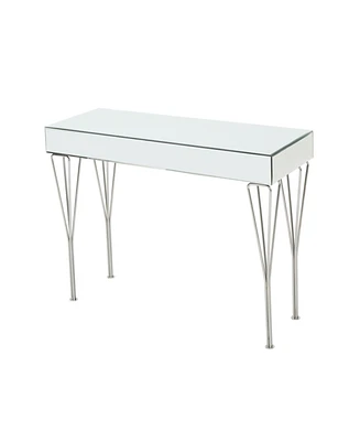 Ophelia Modern Glam Mirrored Console Table