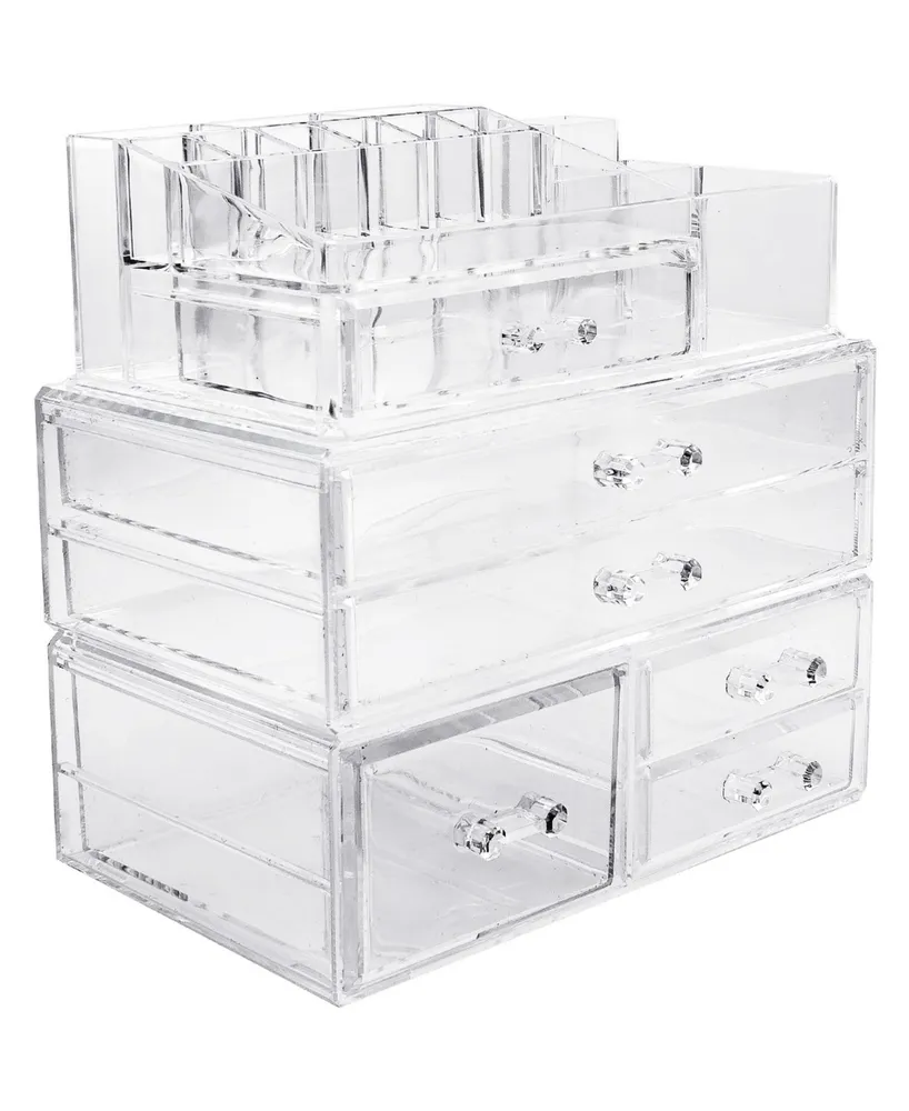 Sorbus Cosmetics Makeup and Jewelry Storage Case Large Display Sets - Style  1