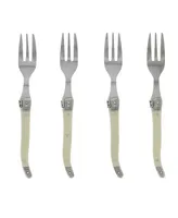 French Home Faux Ivory Cake Forks, Set of 4