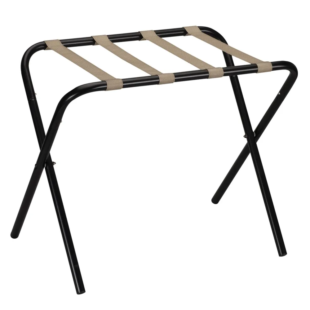 Household Essentials Black Luggage Rack