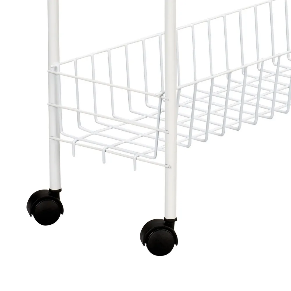 Household Essentials Slimline 3-Shelf Utility Cart
