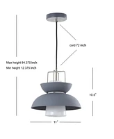 Jonathan Y Paul Farmhouse Metal Led Pendant