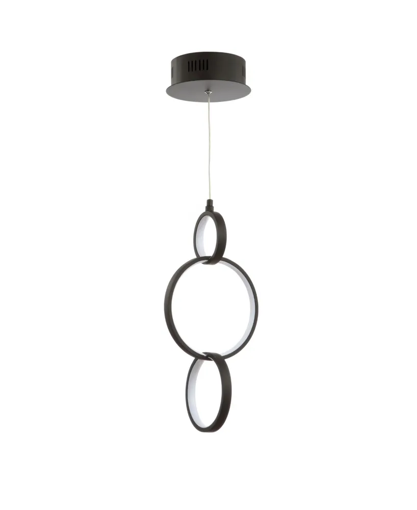 Jonathan Y Loop Adjustable Integrated Led Metal Ring Pendant