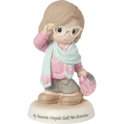 Precious Moments My Favorite People Call Me Grandma Bisque Porcelain Figurine 183008