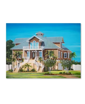 Geno Peoples 'Brown House' Canvas Art - 32" x 24" x 2"
