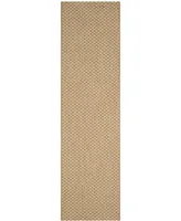 Safavieh Courtyard CY8653 Natural and Cream 2'3" x 8' Sisal Weave Runner Outdoor Area Rug